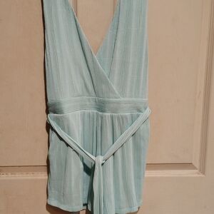 Sabo Skirt Women's Size S Mint Green Textured Romper